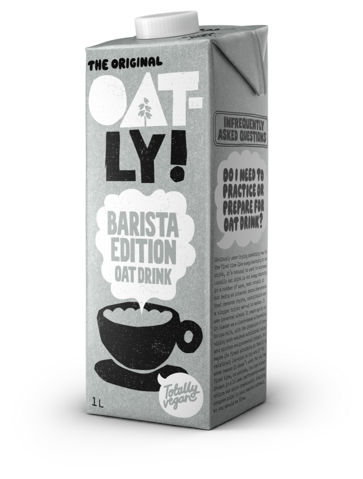 Oatly Barista Edition oat drink carton